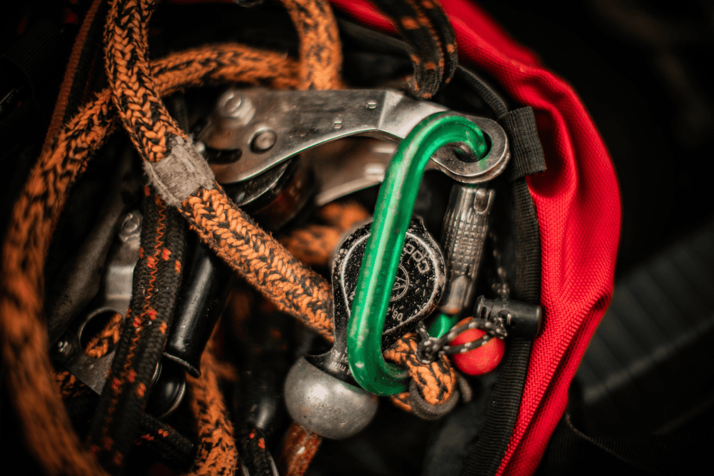 Wurzelfräse beim Einsatz